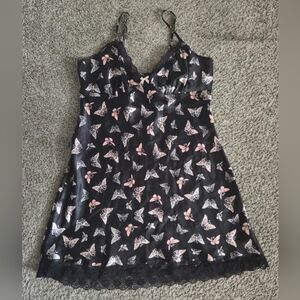 Apt. 9 Satin Butterfly Print Camisole Slip Size Medium NWOT